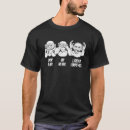 Pesquisar por macacos sábios camisetas Ditado