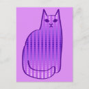 Pesquisar por gato roxo cartoes postais Violeta