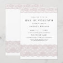 Pesquisar por 100 anos aniversário convites Branco