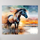 Pesquisar por aniversário do cavalo artes pôsteres Pôr do sol
