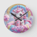 Pesquisar por unicornio relogios de parede Girl