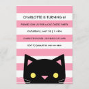 Pesquisar por festa de preta cor rosa 13 18 aniversário convites Gatinho