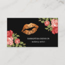 Pesquisar por lábios cartao de visita Ouro