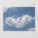 Pesquisar por coração no céu cartoes postais Branco