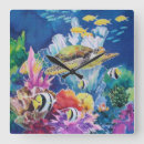 Pesquisar por peixes coloridos relogios de parede Tropical