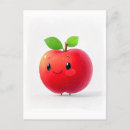 Pesquisar por maçã kawaii cartoes postais Fruta