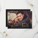 Pesquisar por gold save the date convites Simples