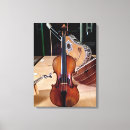 Pesquisar por do violino impressão de canvas Musical
