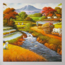 Pesquisar por paisagem rural pôsteres Pintura a óleo