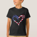 Pesquisar por coração da bandeira americana camisetas Estados unidos