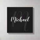 Pesquisar por iniciais impressão de canvas Moderno