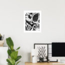 Pesquisar por floral preto branco posters pôsteres Botânico