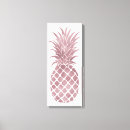 Pesquisar por abacaxi impressão de canvas Branco
