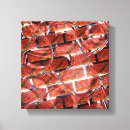 Pesquisar por tijolo impressão de canvas Vermelho