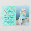 Pesquisar por mermaid party convites For kids
