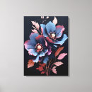 Pesquisar por flores azuis impressão de canvas Arte floral