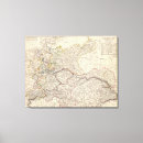 Pesquisar por mapa do país impressão de canvas Europa