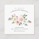 Pesquisar por flores vintage cartao de visita Elegante