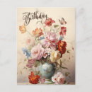 Pesquisar por parabéns vintage cartoes postais Floral