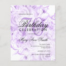 Pesquisar por de roxo da flor 11 14 aniversário convites Elegante