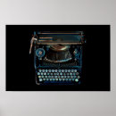 Pesquisar por máquina de escrever antiga pôsteres Teclado