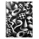 Pesquisar por branco no preto papel de cadernos de notas Arte abstrata