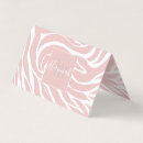 Pesquisar por impressão e rosa da zebra cartao de visita For her