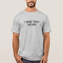 Pesquisar por eu falo sarcasmo fluente camisetas Falar