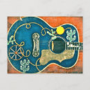 Pesquisar por música do vintage cartoes postais Guitarra