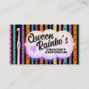 Pesquisar por fio colorido cartao de visita Crochê