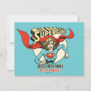 Pesquisar por super herói cartões de notas Supergarota vintage