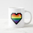 Pesquisar por coração pixel canecas Arco íris
