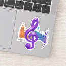 Pesquisar por símbolos para a música adesivos Clave tripla