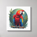 Pesquisar por pássaros tropicais impressão de canvas Arara