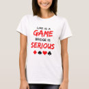 Pesquisar por a vida é um jogo camisetas Engraçado