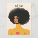Pesquisar por cabelo afro cartoes postais Menina negra