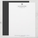 Pesquisar por cinza e branco papel timbrado Clássico