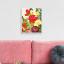 Pesquisar por brancas e azuis impressão de canvas Flores