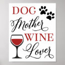 Pesquisar por vinho pôsteres Amante de cachorro