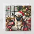 Pesquisar por pug do horizontal natal cartoes Pugs