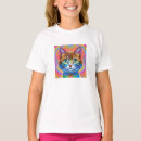 Pesquisar por gato colorido camisetas Fofofo