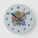 Pesquisar por borboleta cor rosa de relogios de parede Flores