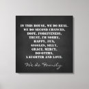 Pesquisar por regras da família impressão de canvas Nesta casa