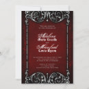 Pesquisar por preto do gótico casamento convites Vermelho