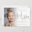 Pesquisar por de 3 anos aniversário convites Minimalista