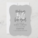 Pesquisar por 50 aniversário convites Preto e branco