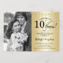 Pesquisar por 10 anos de casamento convites Elegante