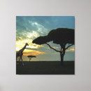 Pesquisar por decoração africana impressão de canvas Pôr do sol
