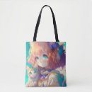 Pesquisar por gato dos desenhos animados bolsas tote Girl