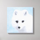 Pesquisar por raposa branca impressão de canvas Pintura